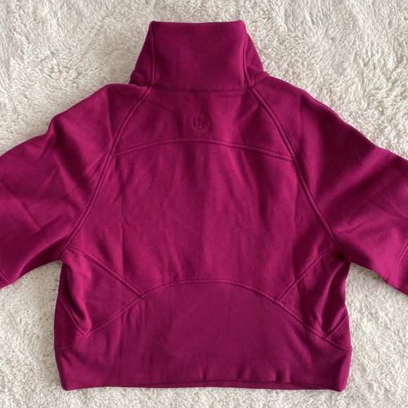 ❤️ Lululemon Scuba Oversized Funnel Neck in Magenta Purple NWT Size XS/S - Picture 3 of 7